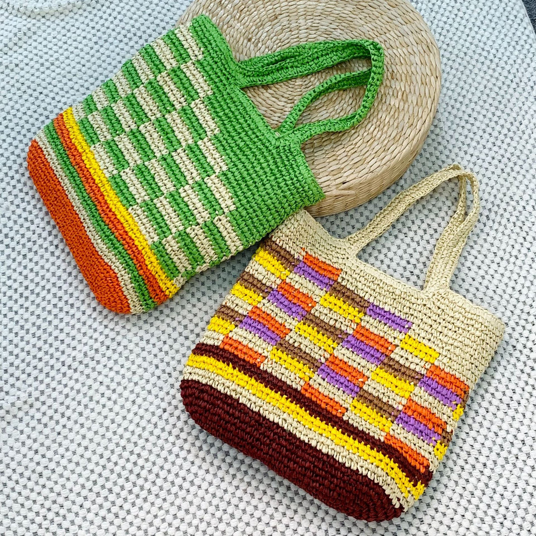 Hand-knotted summer tote Kalsten
