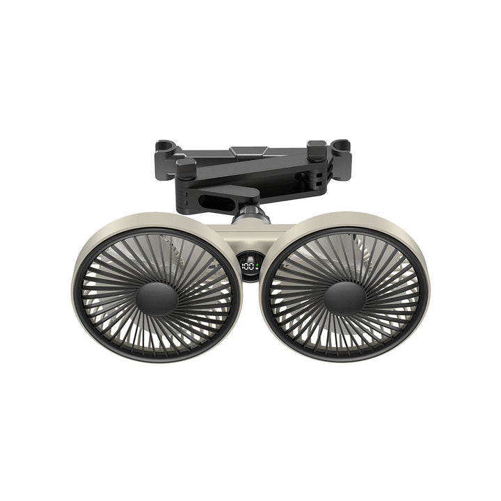 Unisex Dual-Head Adjustable Clip-On Cooling Fan Kalsten