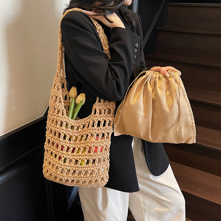 Fashionable Crocheted Tote Bag Kalsten