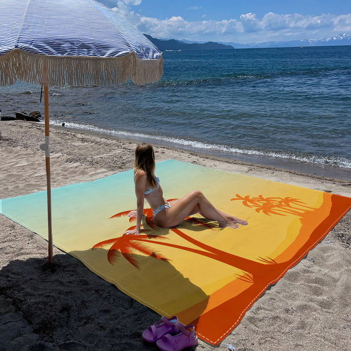 Mandala Design Beach Mat Kalsten