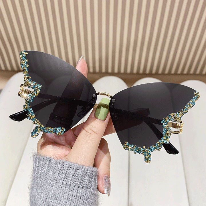 Women's extravagant sunglasses with sparkling butterfly design Kalsten
