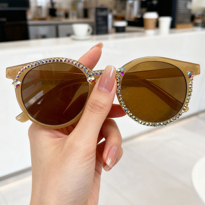 Crystal-Embellished Cat-Eye Sunglasses Kalsten
