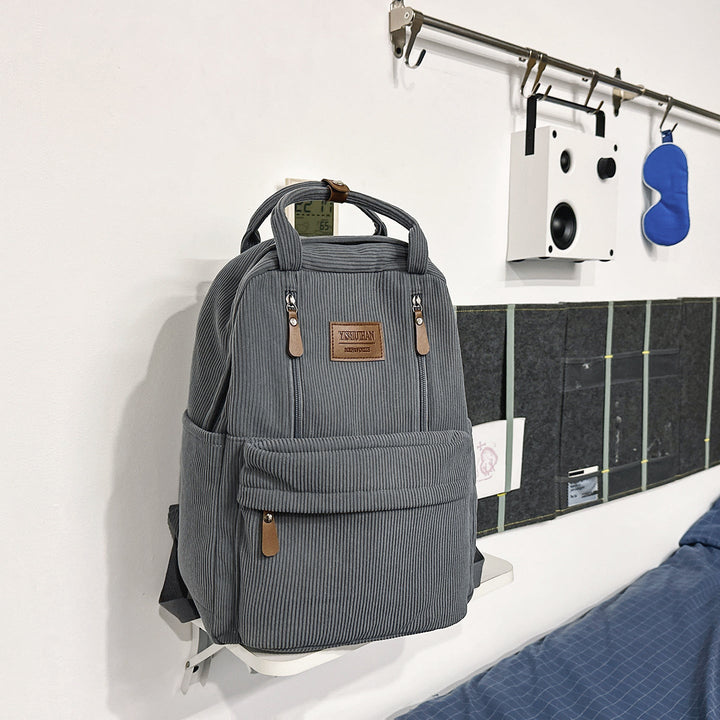 Corduroy School Backpack