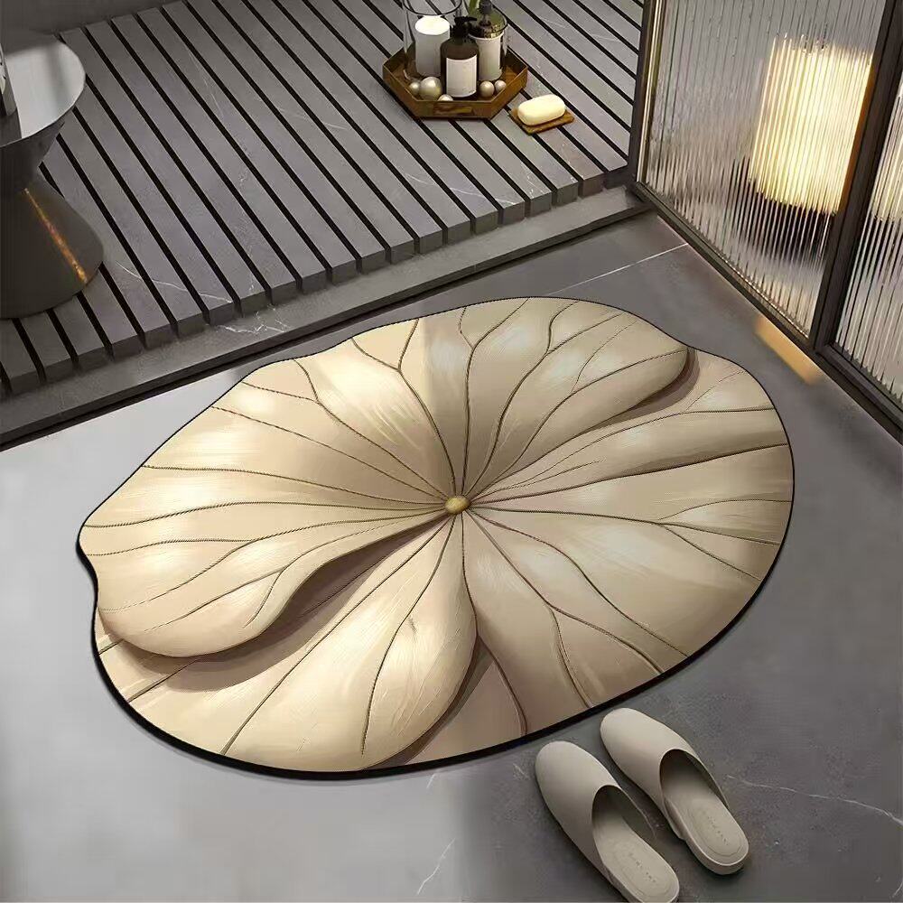 Floral Design Bath Mat Kalsten