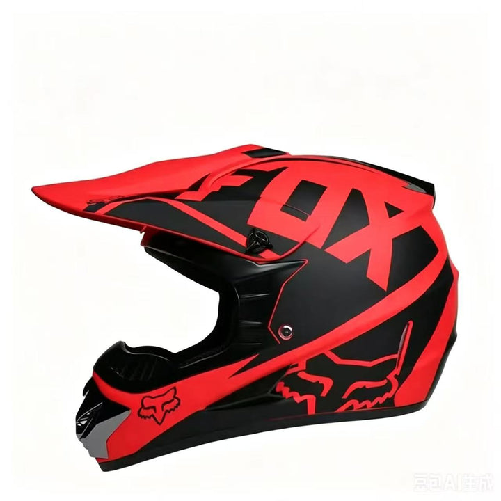 full-face motocross helmet with extended visor and reinforced chin guard Kalsten