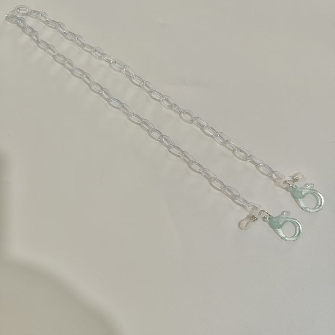 Handmade Glasses Holder Chain Made of Transparent Material Kalsten