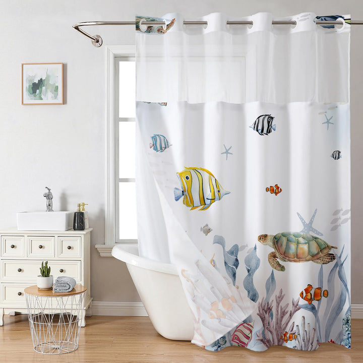 Ocean-Themed Shower Curtain Kalsten