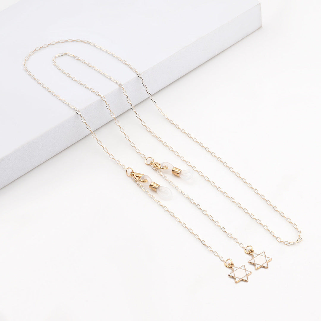 Elegant Geometric Glasses Chain kalsten