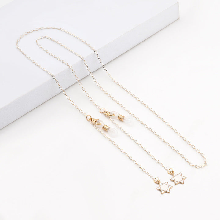 Elegant Geometric Glasses Chain kalsten