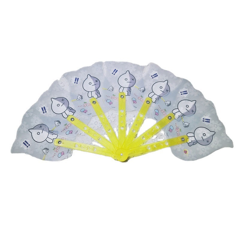 Ladies fan with colorful animal motifs Kalsten