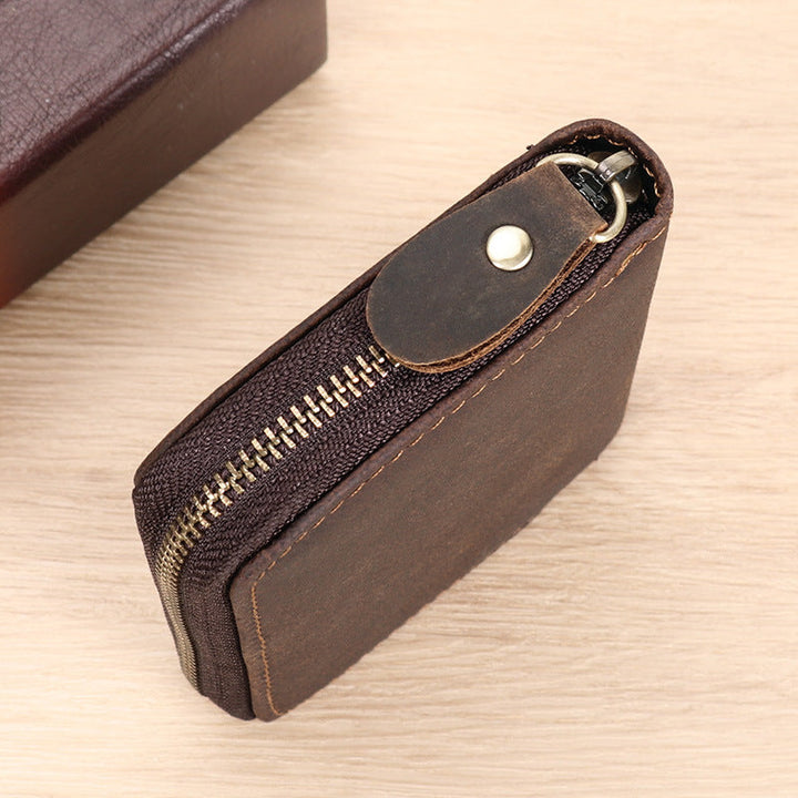 Leather Zippered Card Wallet kalsten