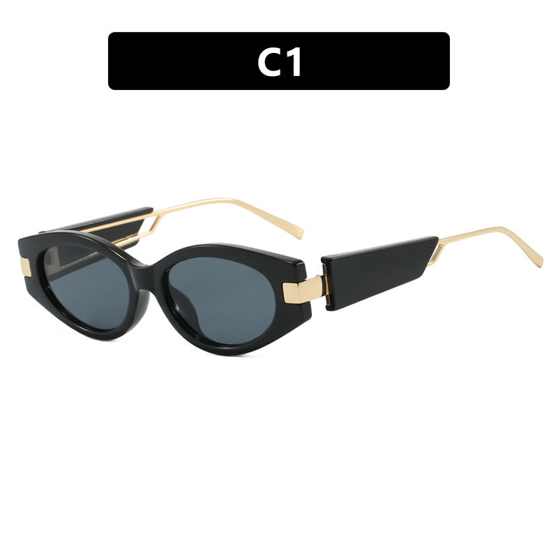 Ladies elegant Cat-Eye sunglasses with gold accents Kalsten