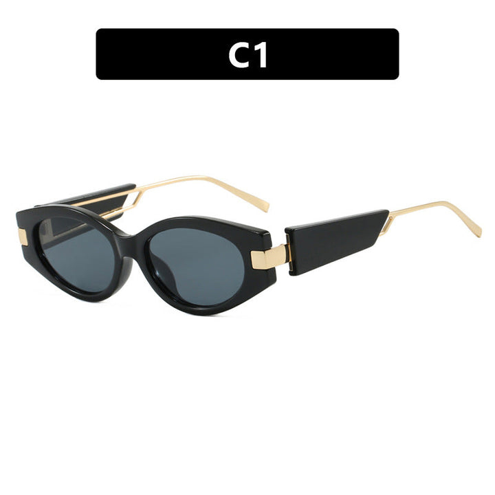 Ladies elegant Cat-Eye sunglasses with gold accents Kalsten