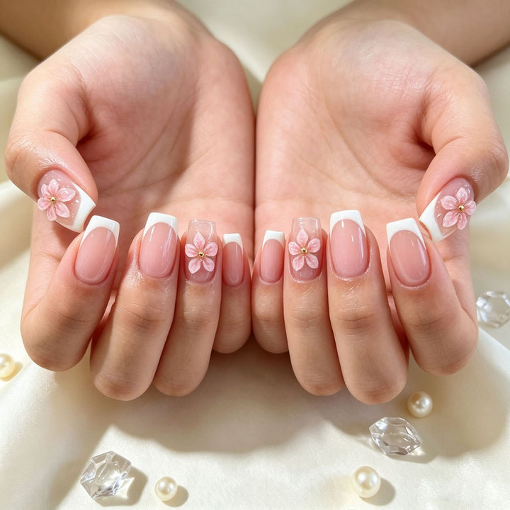 Floral Design Press-On Nail Tips Kalsten