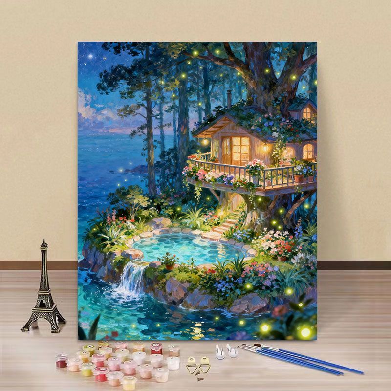 Dreamy Fantasy Landscape Paint by Numbers Kit Kalsten