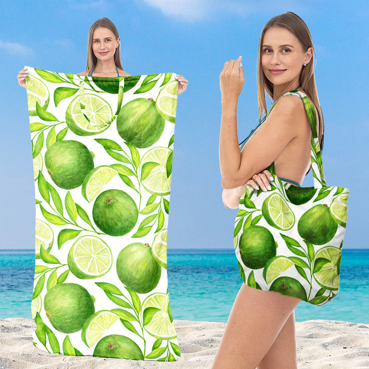Beach towel with integrated carrying bag Kalsten