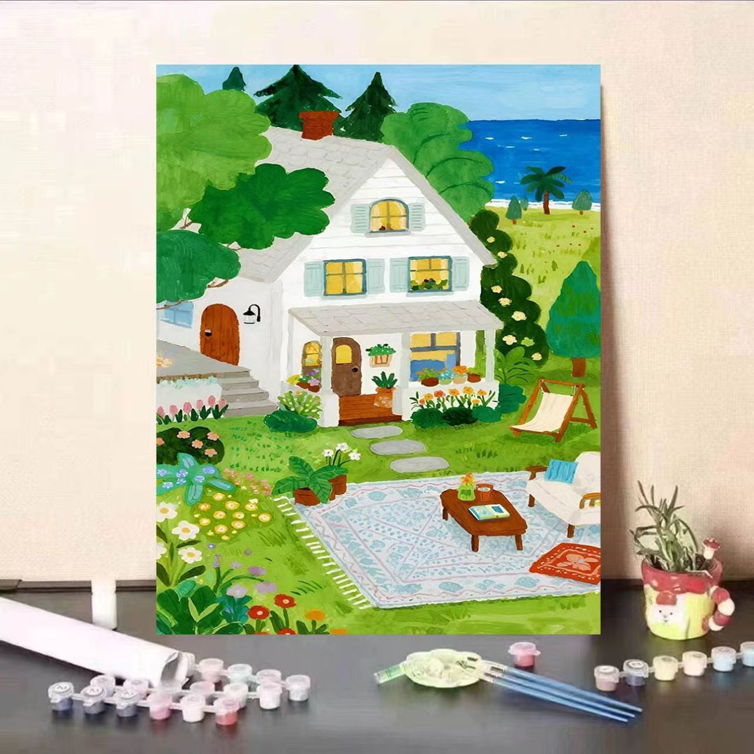 DIY Scenic Garden Paint by Numbers Kit Kalsten