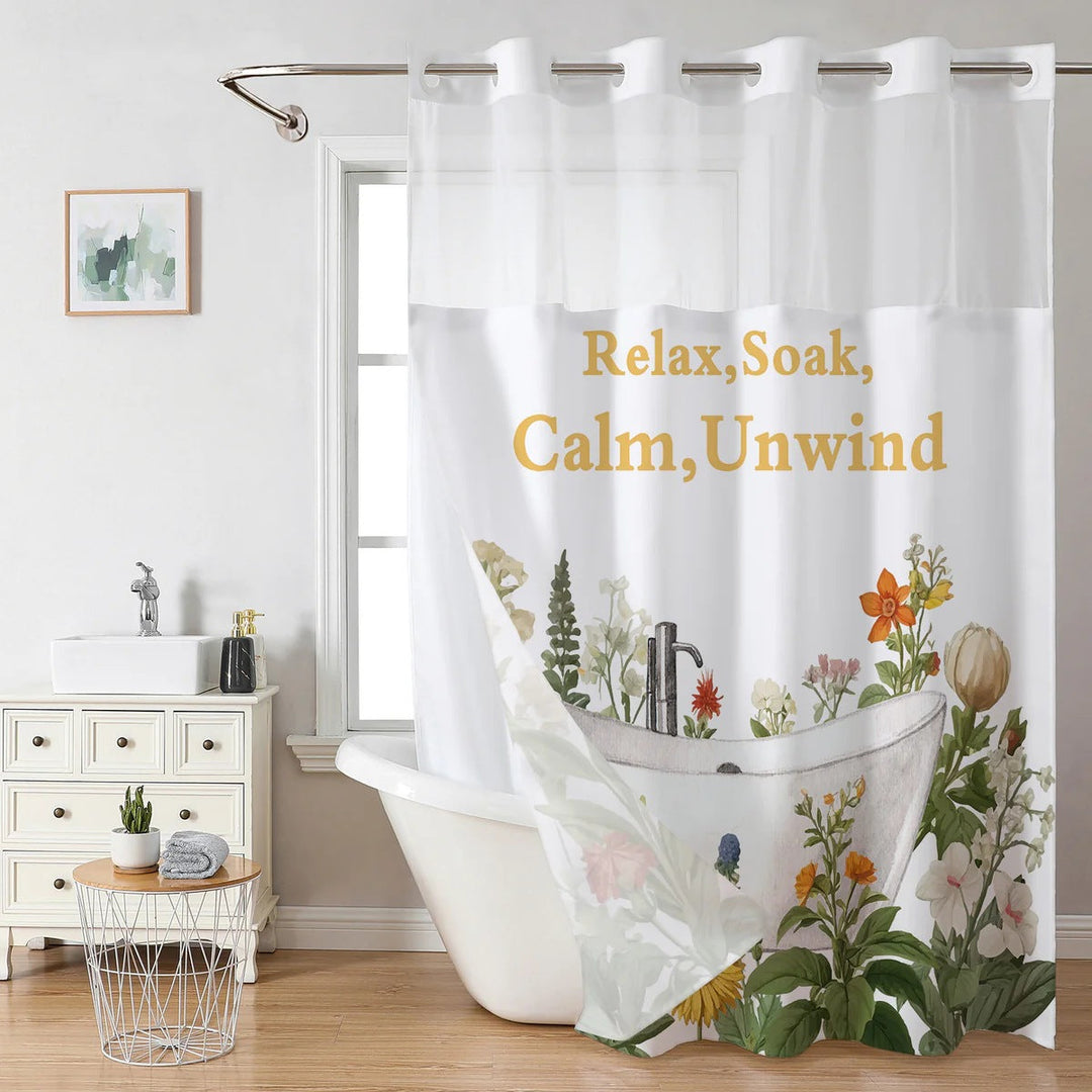 Artistic Floral Shower Curtain Kalsten