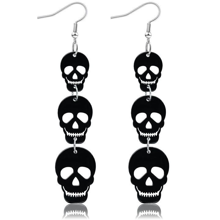 Gothic Skull Dangle Earrings Kalsten
