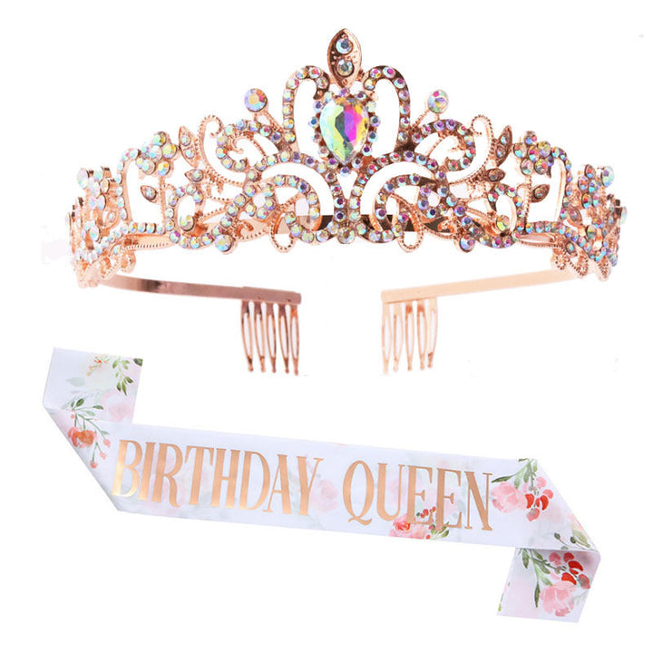 Women's Festive Crown with Elegant Sash Kalsten