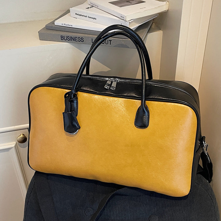 Elegant and Spacious Travel Bag Made of Faux Leather Kalsten