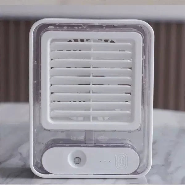 Unisex One Size Compact USB Microclimate Cooler and Whisper-Quiet Table Fan with Transparent Water Tank and Adjustable Louver Kalsten