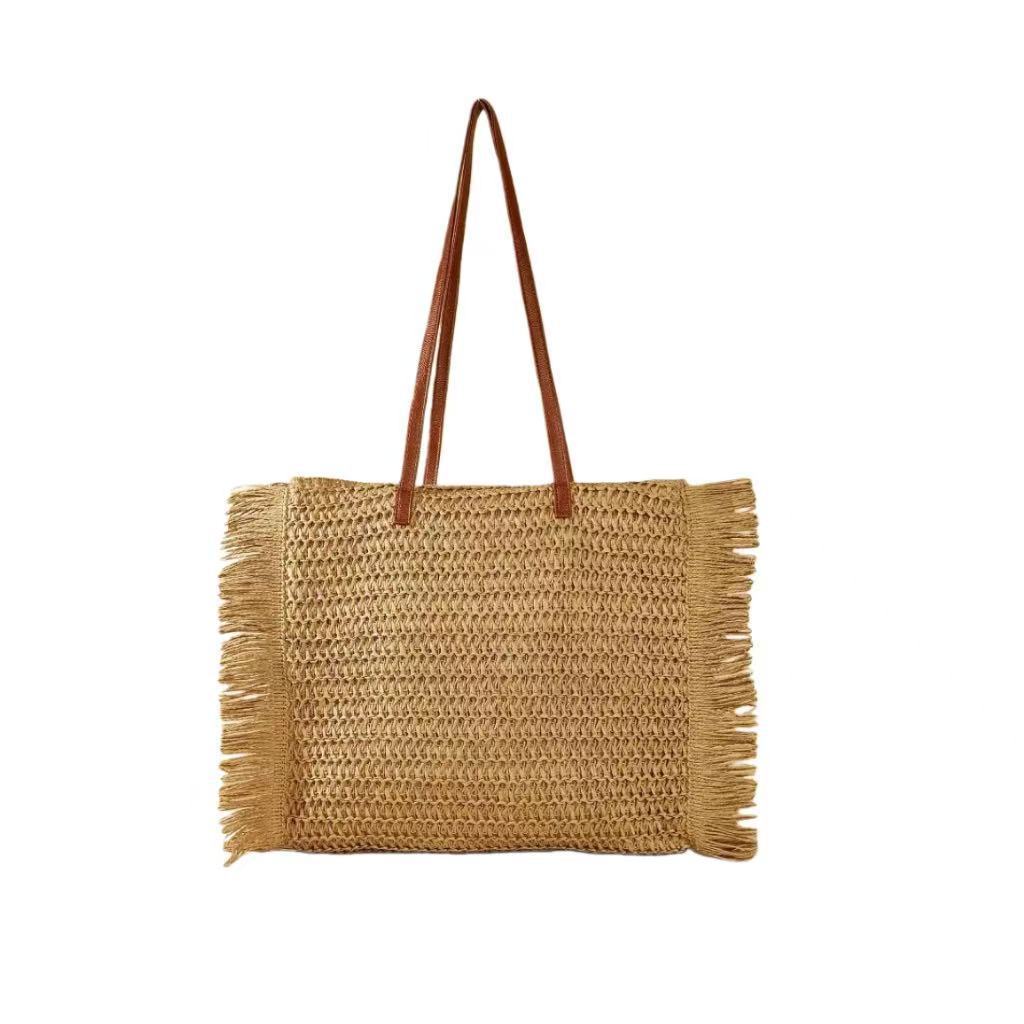 Elegant Raffia Shopping Bag Kalsten