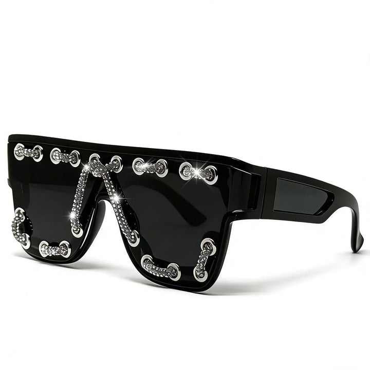 Ladies sunglasses with extravagant design and decorative chain embellishment Kalsten
