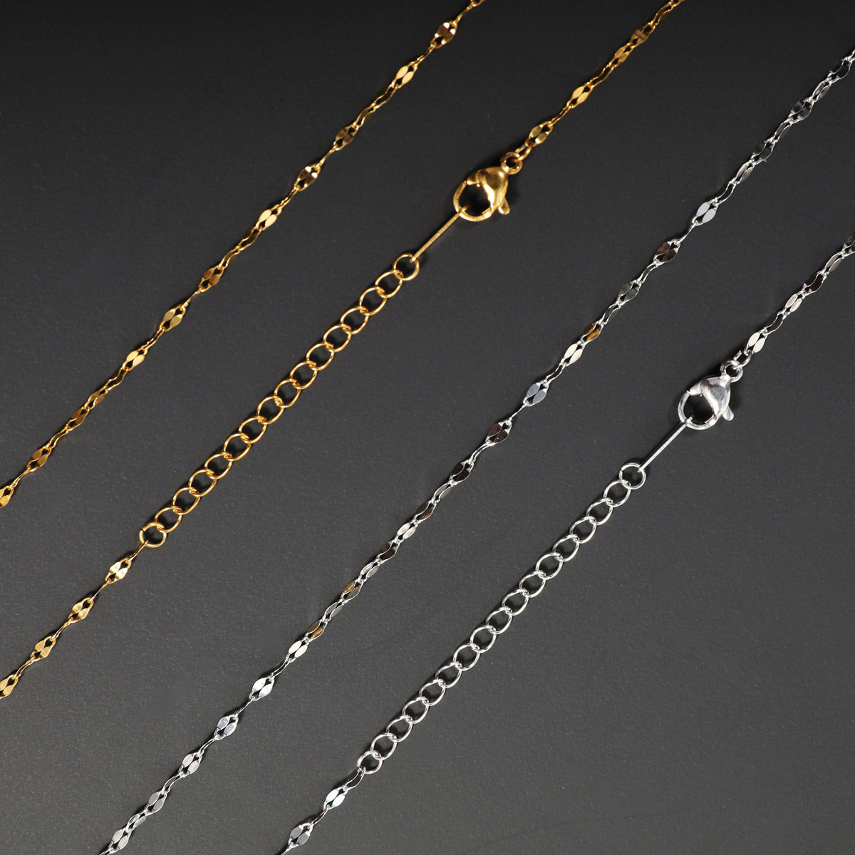 Elegant Interlaced Chain Necklace Acalora