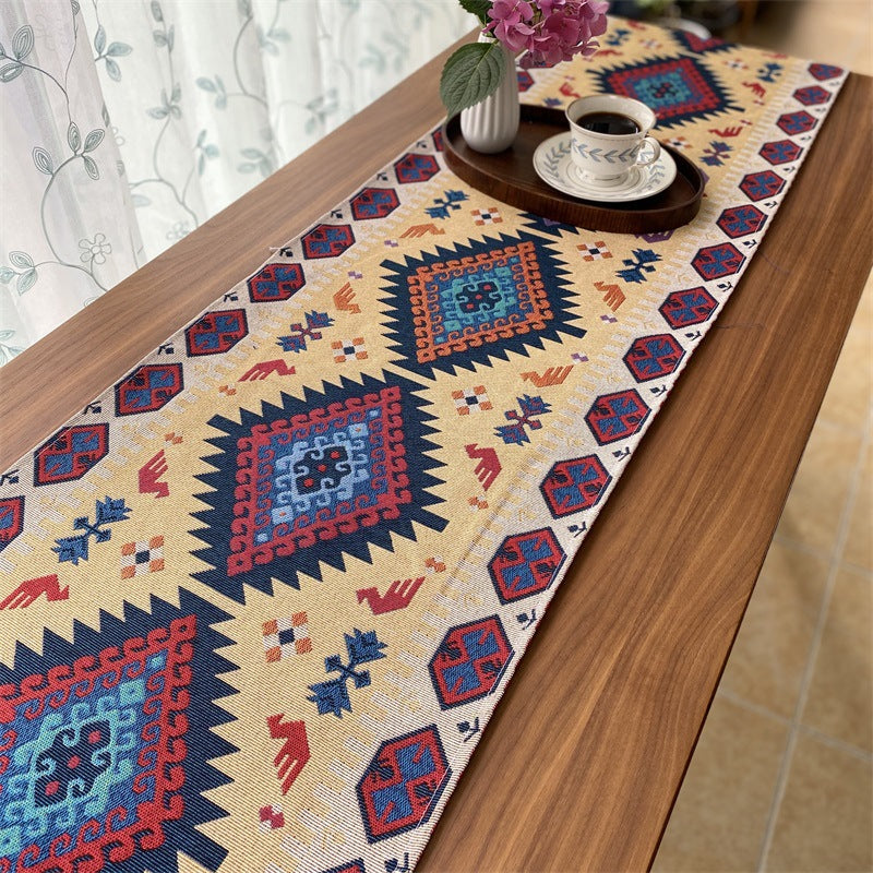 Bohemian Geometric Pattern Table Runner