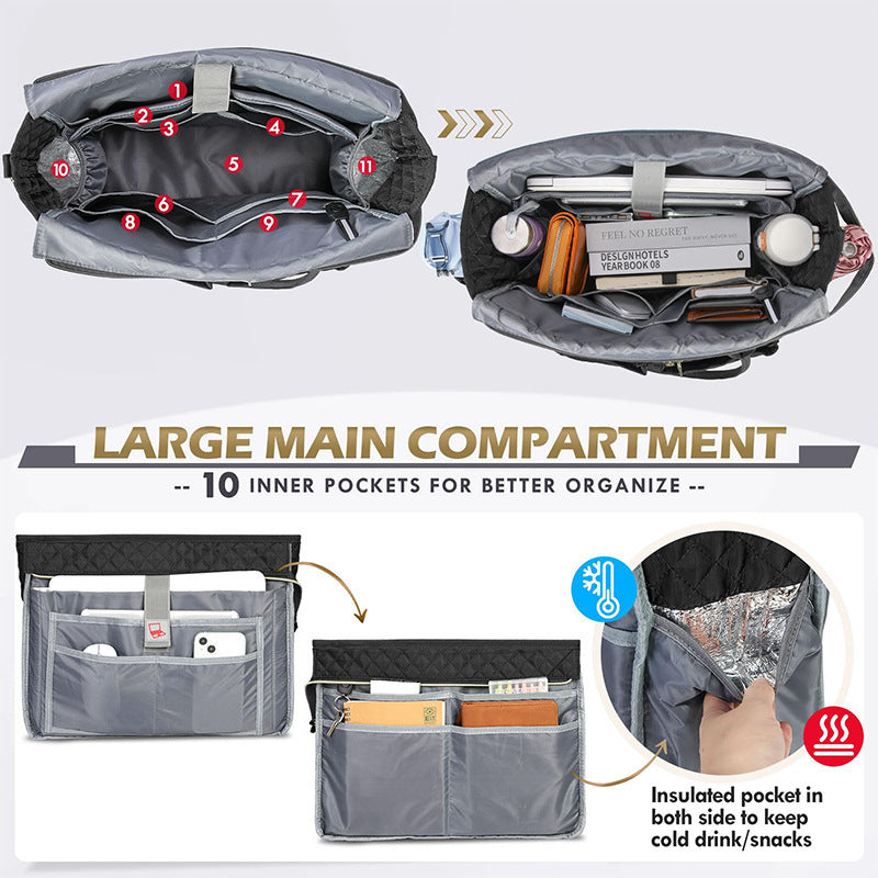 Stylish and spacious handbag with practical compartments Kalsten