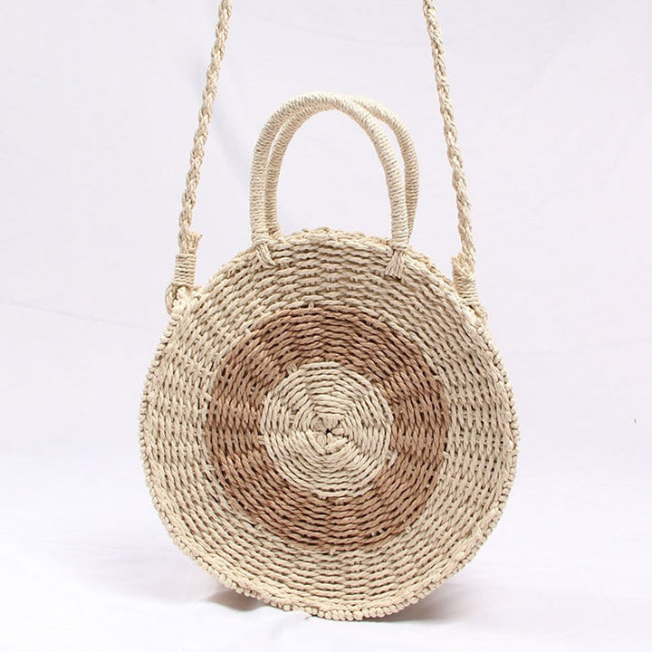 Handcrafted Round Wicker Bag Kalsten
