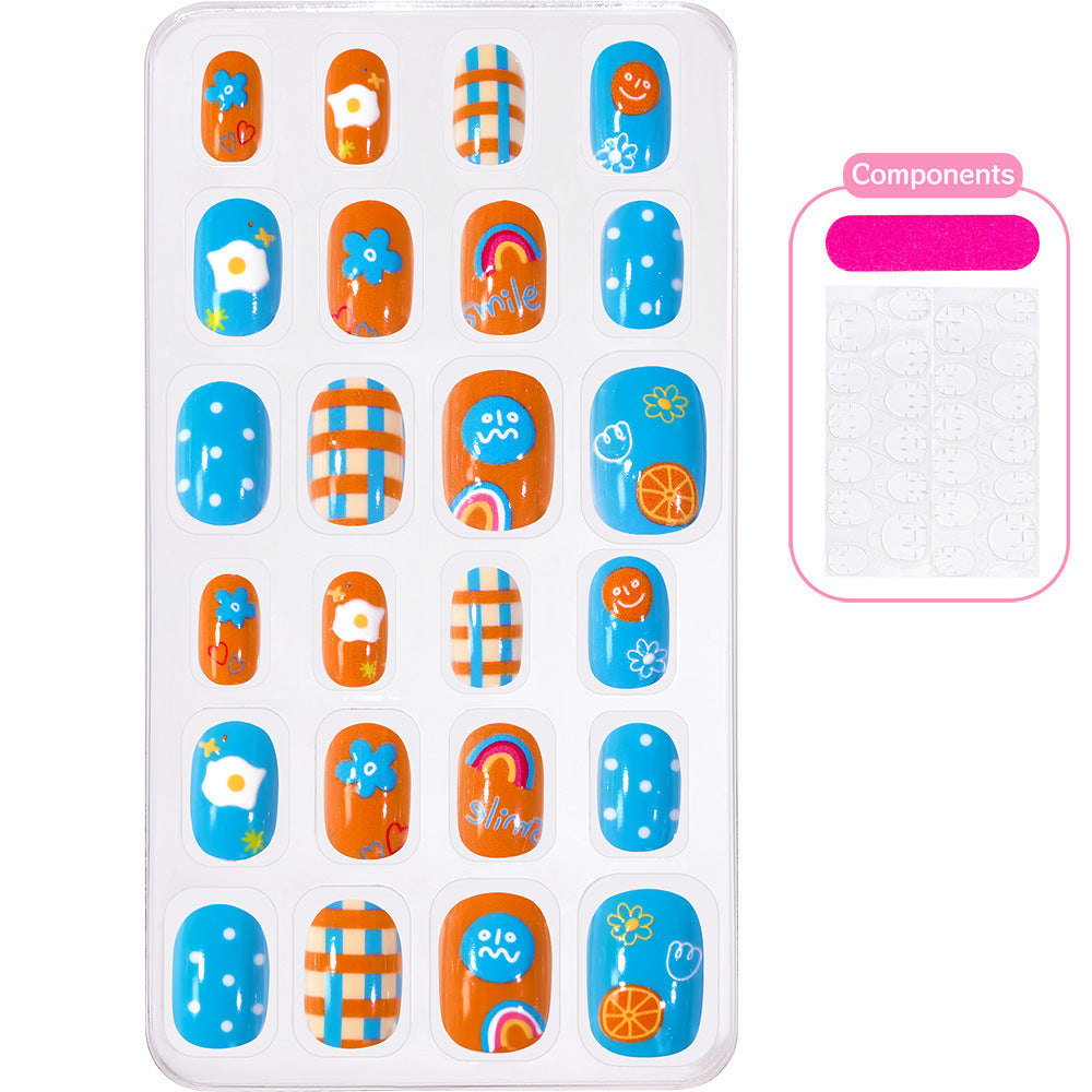 Themed Summer Beach Nail Art Press-On Nails Kalsten