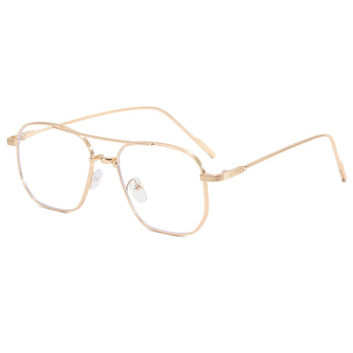 Women's fashionable geometric glasses with elegant metal frame Kalsten