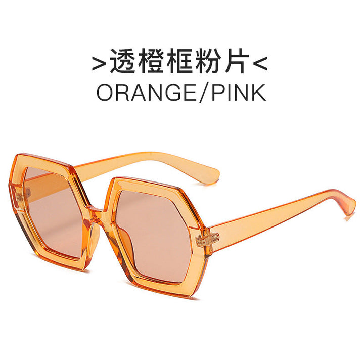 Women extravagant hexagonal sunglasses Kalsten