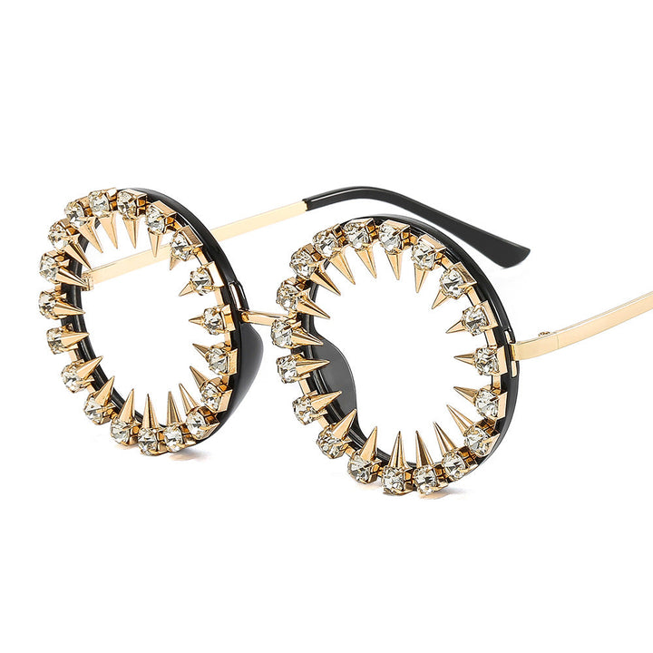 Women’s creative and eye-catching sunglasses with spikes and rhinestone details Kalsten