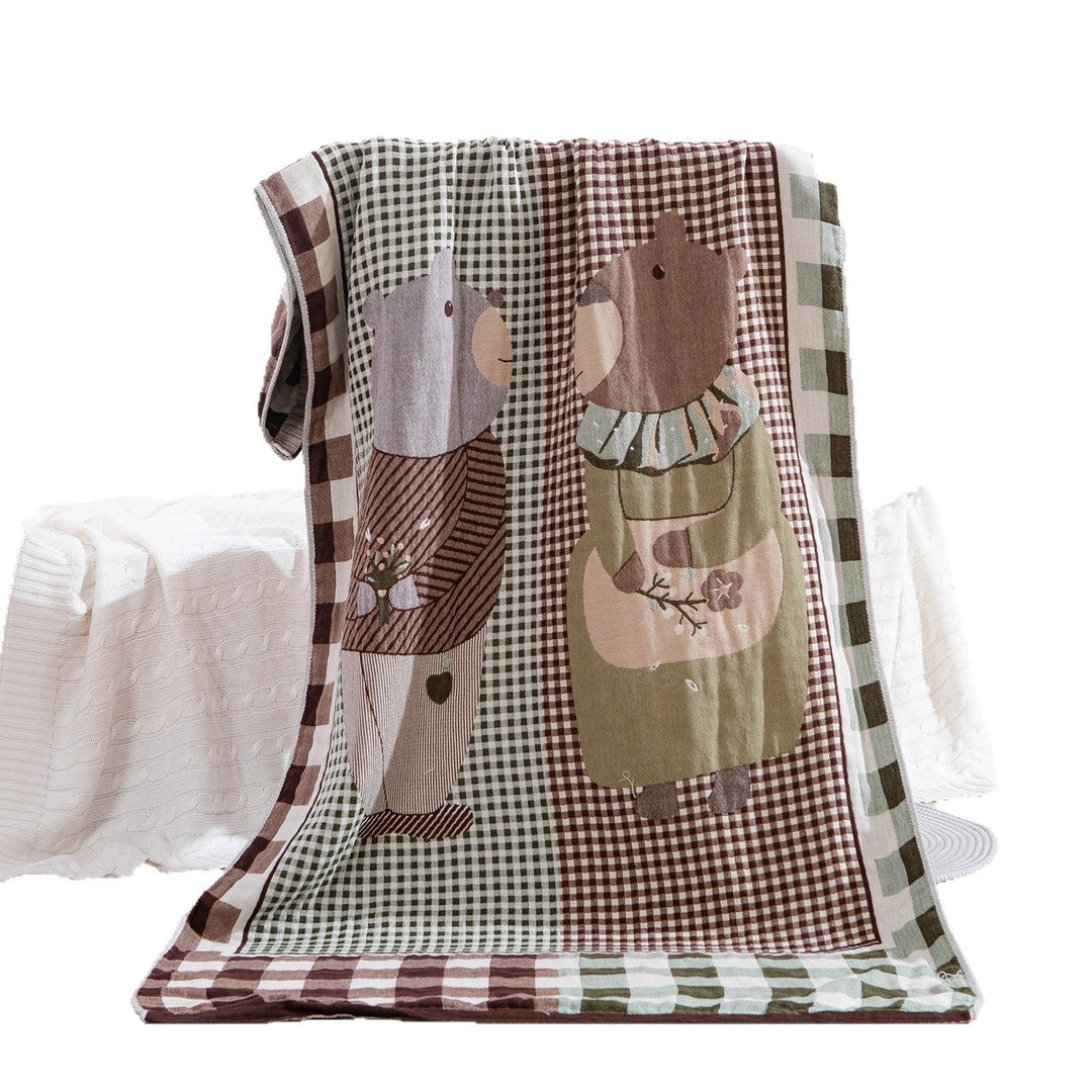 Women's throw blanket with enchanting landscape motif Kalsten