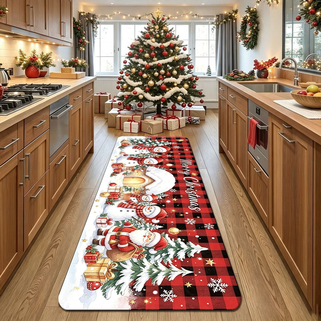 Decorative Christmas Kitchen Runner Mat