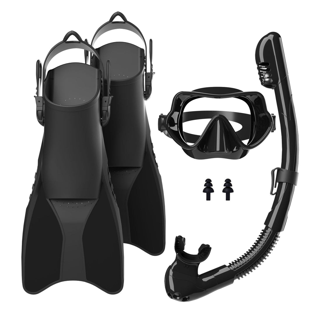 Snorkel set with high-quality fins and ergonomic diving mask Kalsten