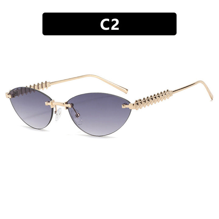 Women's sunglasses in modern, geometric design with stylish metal frame and UV protection Kalsten