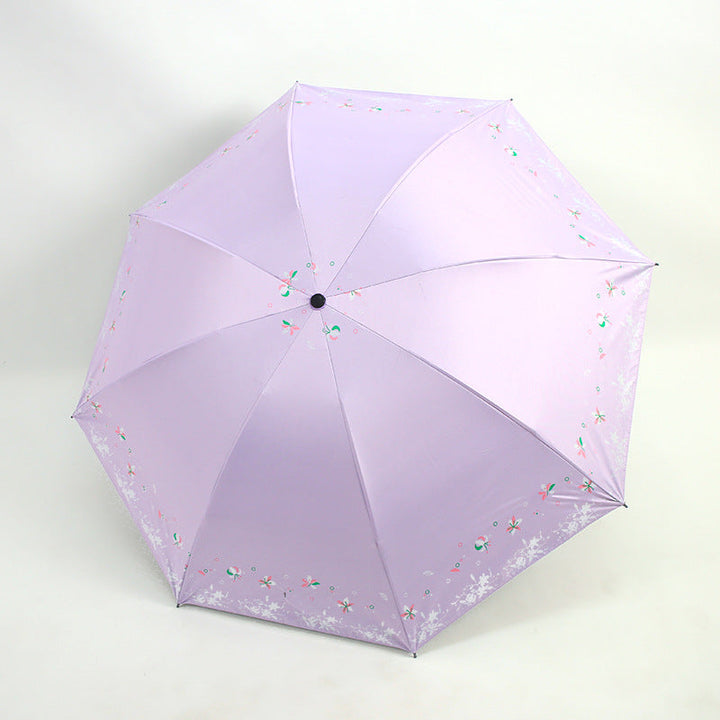 Women's Foldable Umbrella with Floral Patterns Kalsten