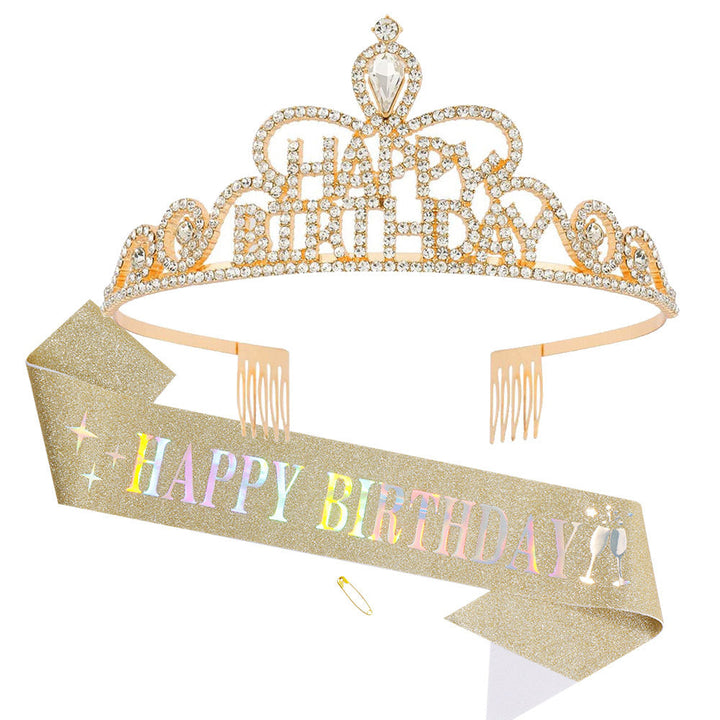 Women Funkenkrone with "Happy Birthday" lettering Kalsten