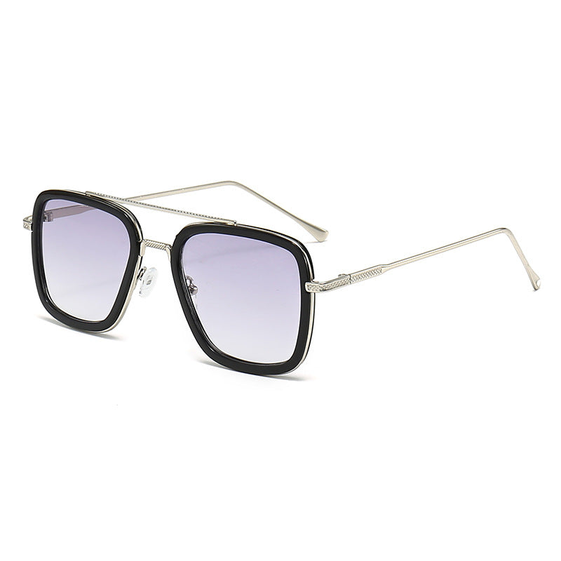 Women's fashionable square sunglasses with glamorous metal frame Kalsten
