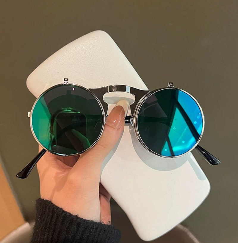 Ladies Round Designer Sunglasses with Innovative Frame Kalsten