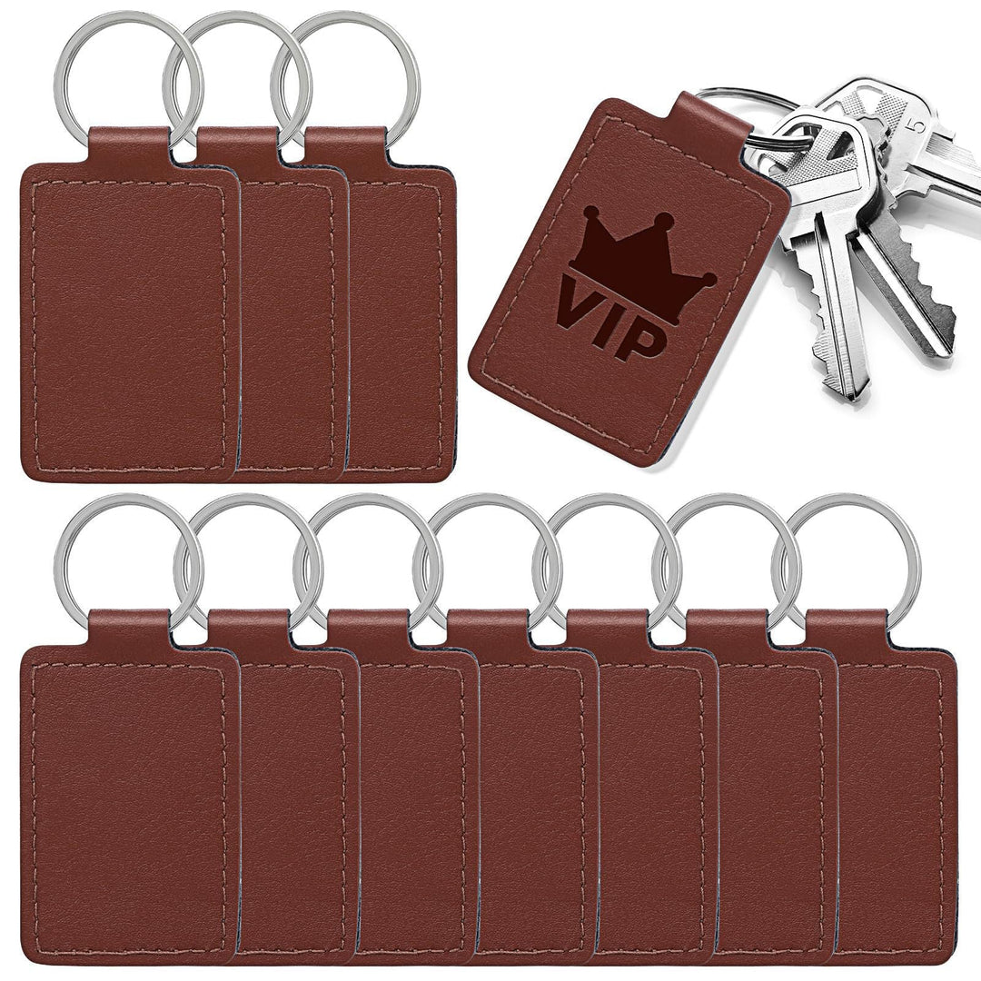 Unisex keychain made of high-quality synthetic leather with custom label Kalsten