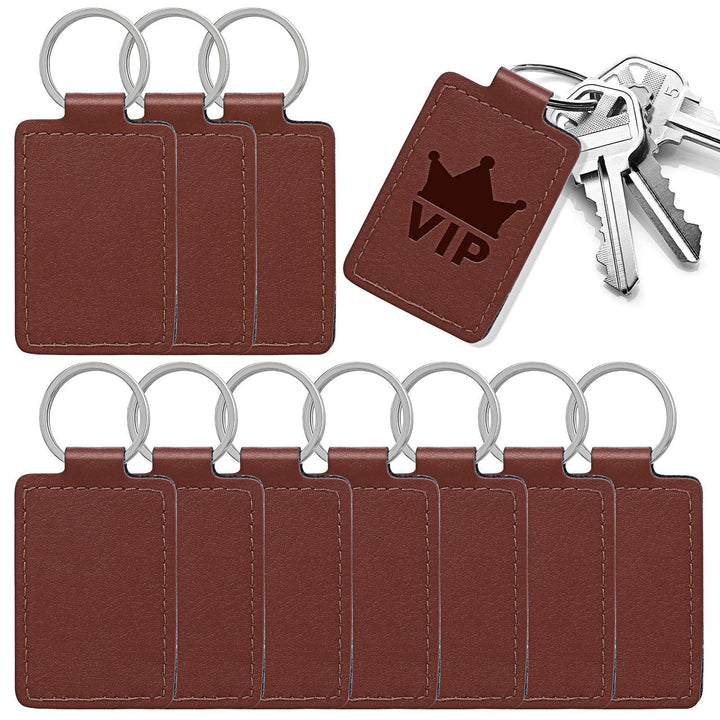Unisex keychain made of high-quality synthetic leather with custom label Kalsten