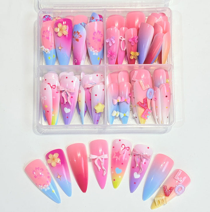 Artistic Themed Press-On Nail Set Kalsten