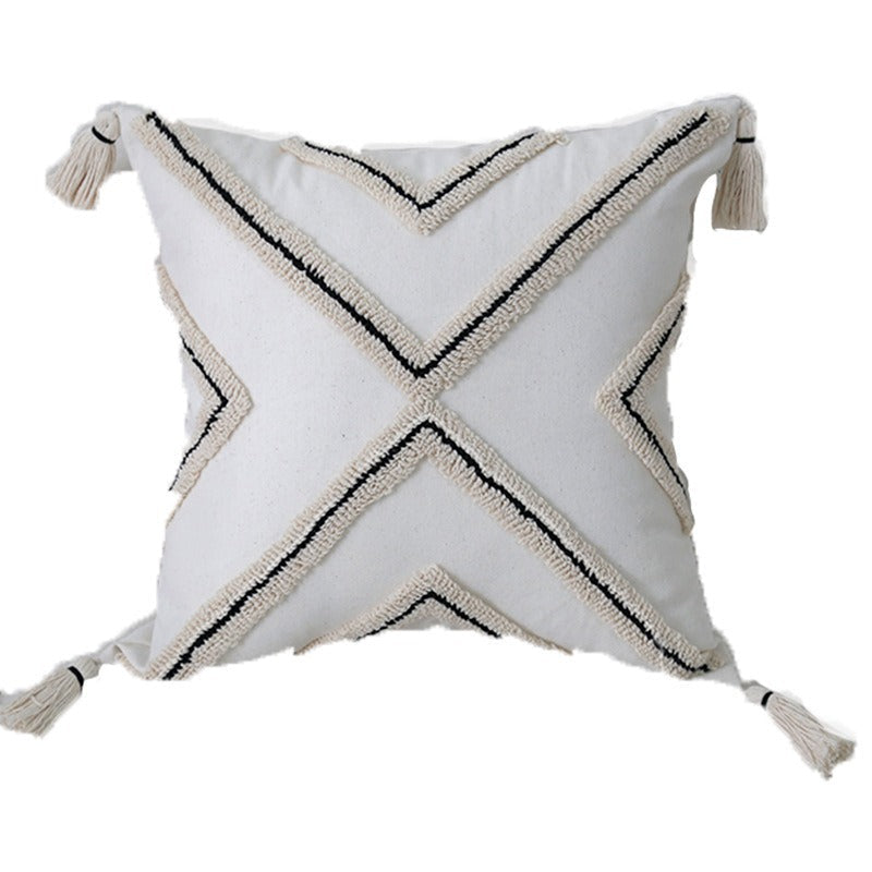 Women’s cushion cover with artistic fringe pattern Kalsten
