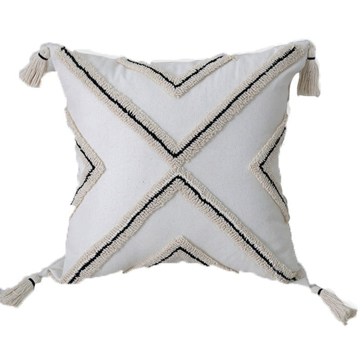 Women’s cushion cover with artistic fringe pattern Kalsten
