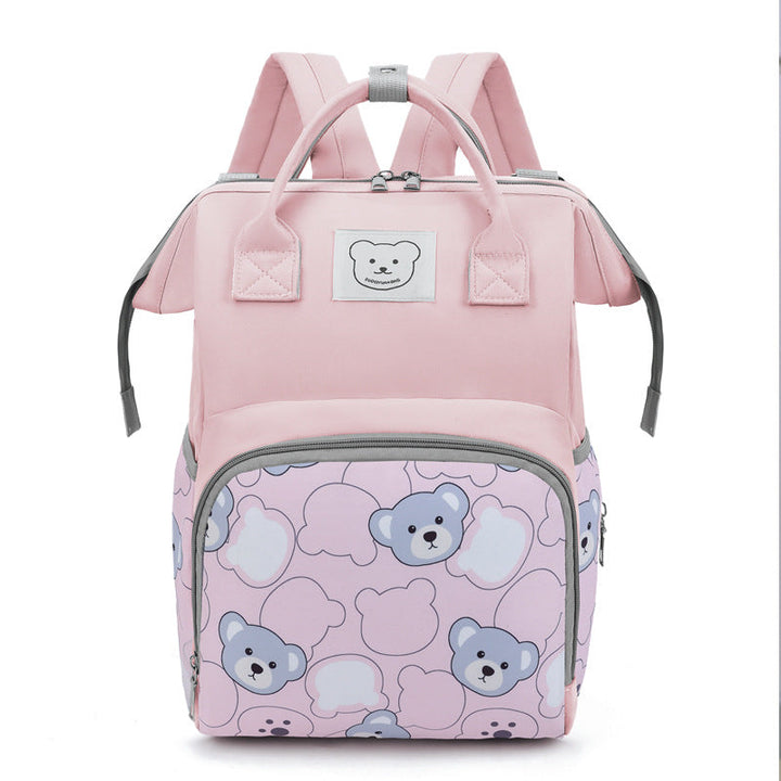 Cute Animal-Themed Multi-Pocket School Backpack
